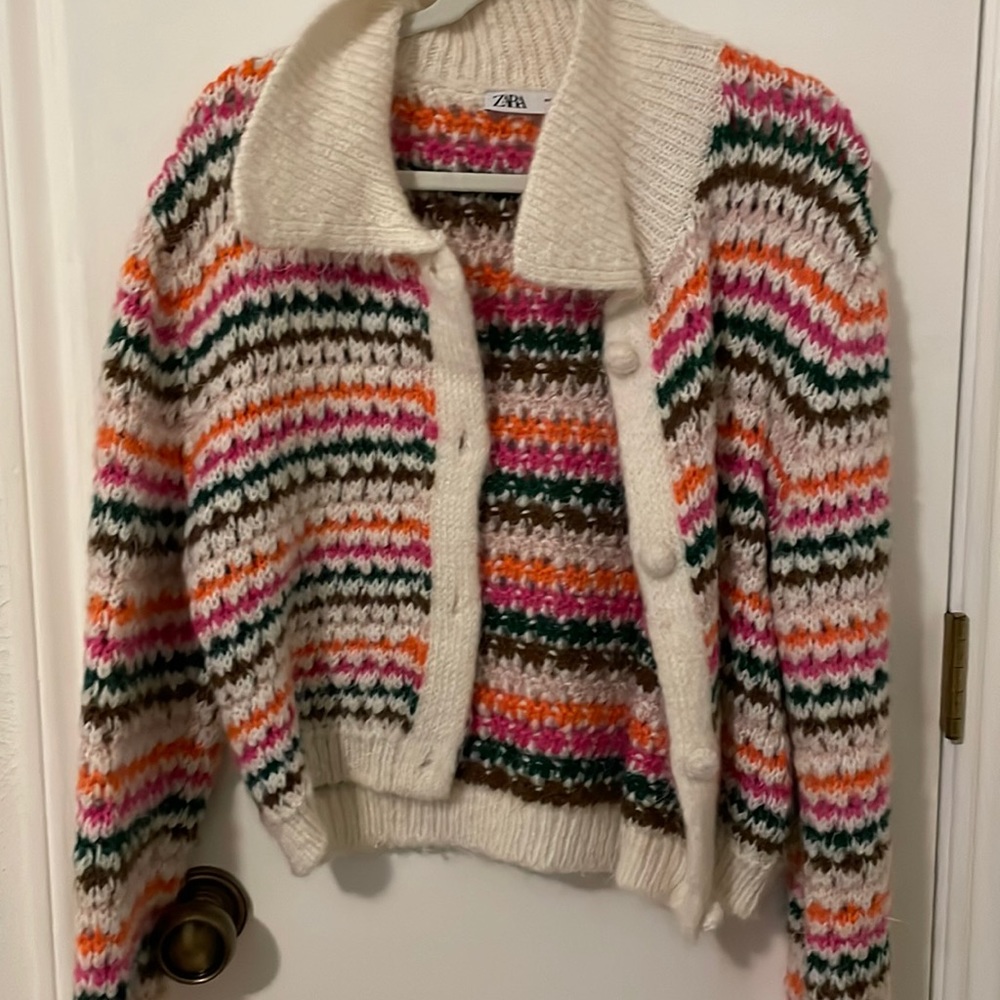 Zara sweater multi color